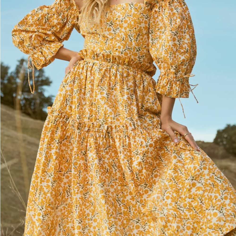Floral Yellow Dress